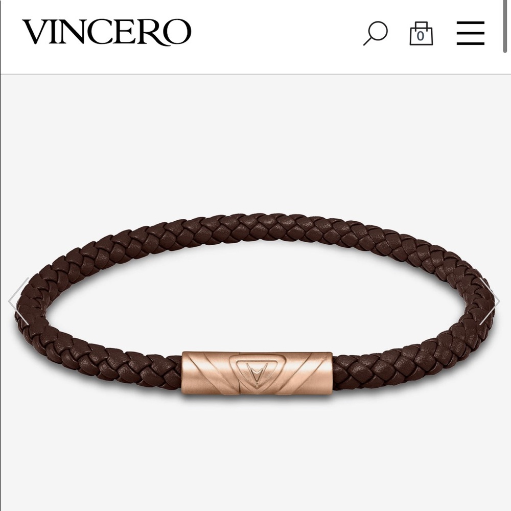 Vincero Delta Men’s leather bracelet